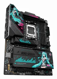 Tarjeta Madre Asus Rog Strix X870e-h Gaming Wifi7 Edicion Hatsune Miku, Atx, 256gb, Ddr5, Pcie 5.0, Hdmi
